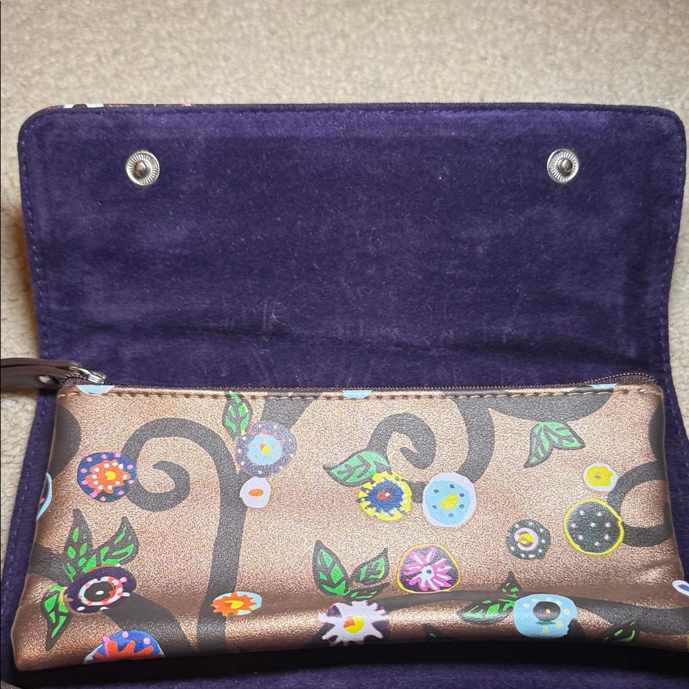 Elegant Brown Floral Jewelry Organizer - Picture 5 of 8